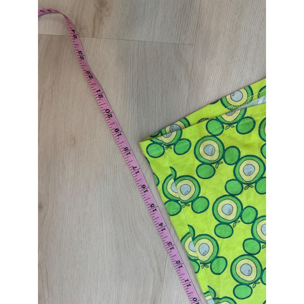 Disney Mickey Mouse Avocado Pajama Shorts Mens XXL Green All Over Print Lounge - Picture 6 of 7